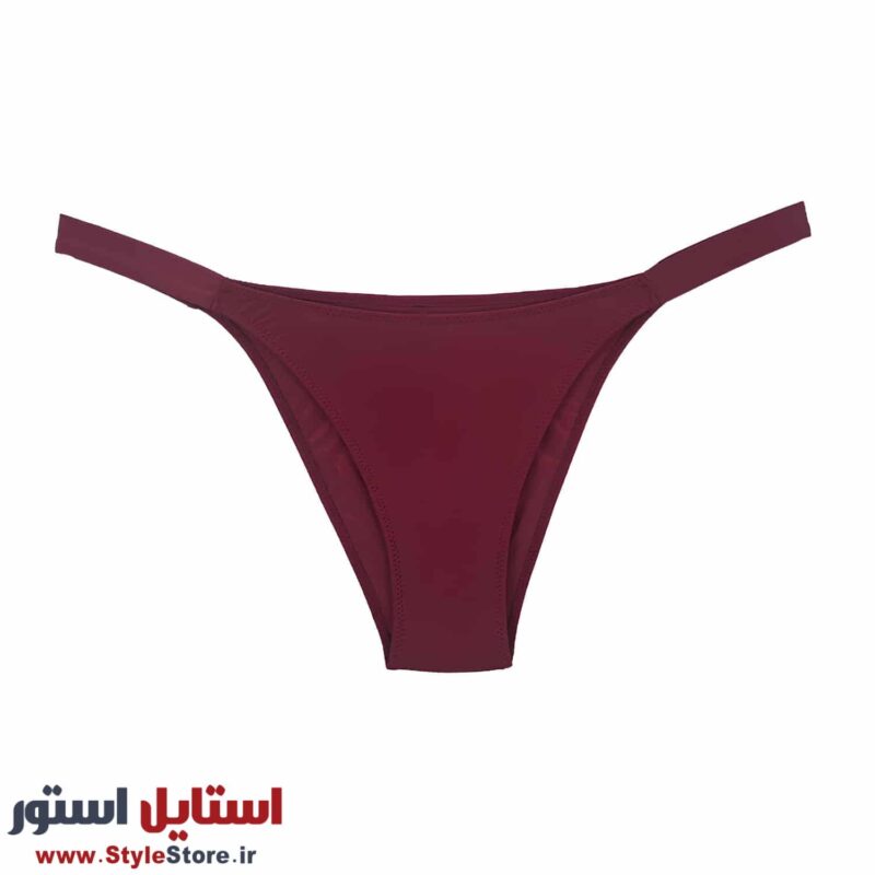 شورت زنانه بندی تانگ کد 1428 رنگ زرشکی