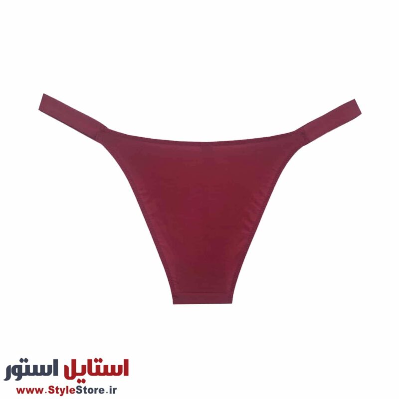 شورت زنانه بندی تانگ کد 1428 رنگ زرشکی