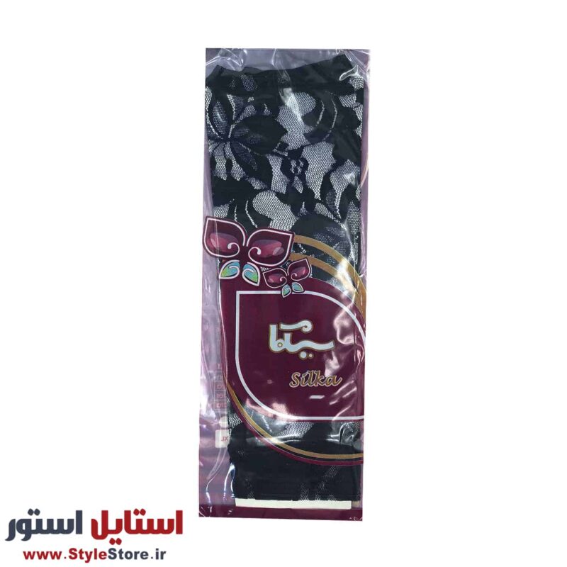 ساق دست زنانه سیلکا مدل گیپور رنگ مشکی