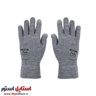 دستکش بافتنی طرح BEASTER رنگ طوسی