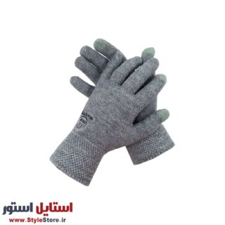 دستکش بافتنی طرح BEASTER رنگ طوسی