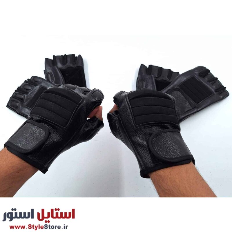 دستکش بدنسازی مدل مخمل کد 1497