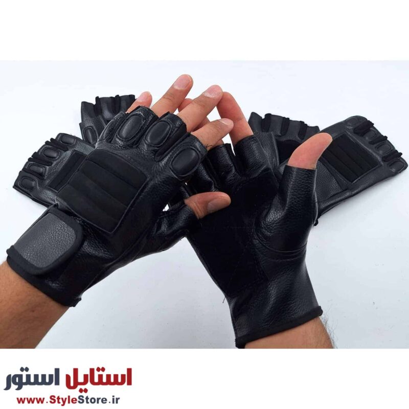 دستکش بدنسازی مدل مخمل کد 1497