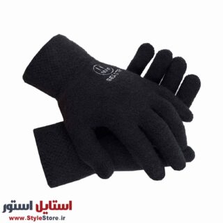 دستکش بافتنی طرح BEASTER رنگ مشکی