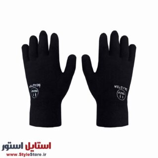 دستکش بافتنی طرح BEASTER رنگ مشکی