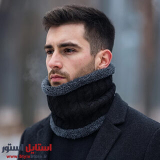 شال گردن بافتنی مردانه مدل RING کد 1506