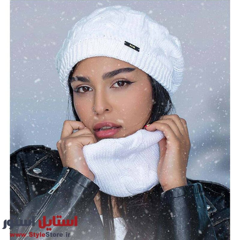 ست کلاه و شال گردن بافتنی سام کد 515