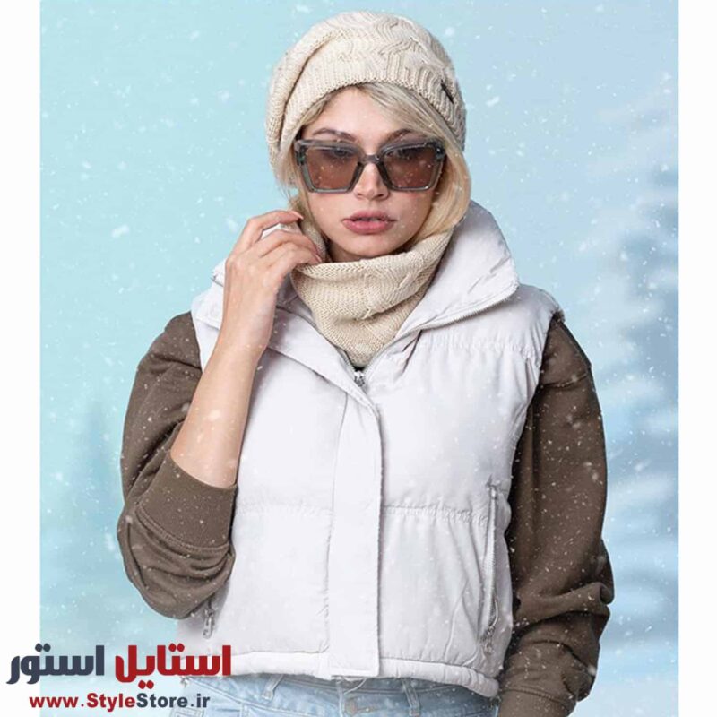 ست کلاه و شال گردن بافتنی سام کد 515