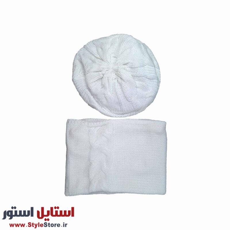 ست کلاه و شال گردن بافتنی سام کد 515