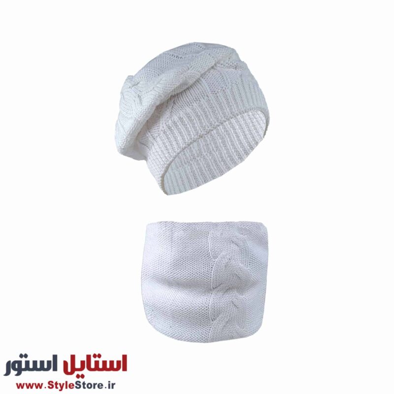 ست کلاه و شال گردن بافتنی سام کد 515