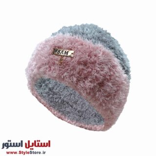 کلاه بافتنی زنانه سام کد 504 رنگ طوسی