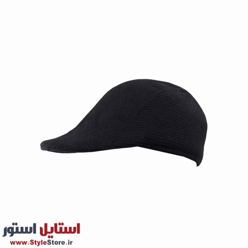 کلاه فلت مردانه مدل کبریتی کد 1532 رنگ مشکی