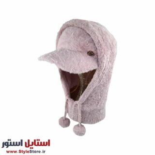ست کلاه و شال گردن بافتنی زنانه سام مدل 518 رنگ کالباسی