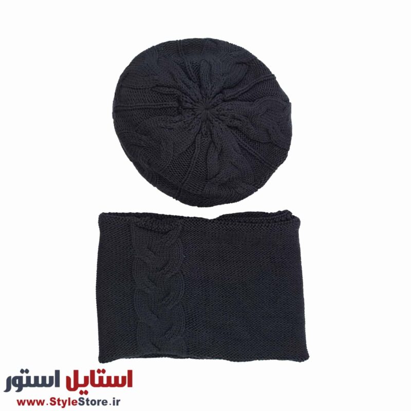 ست کلاه و شال گردن بافتنی سام کد 515