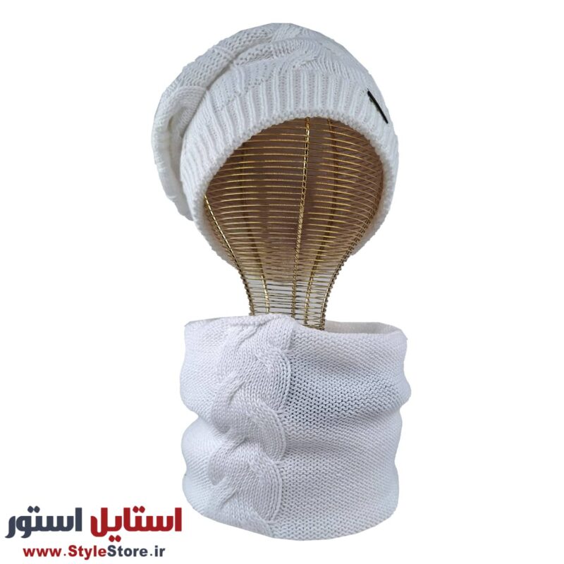 ست کلاه و شال گردن بافتنی سام کد 515