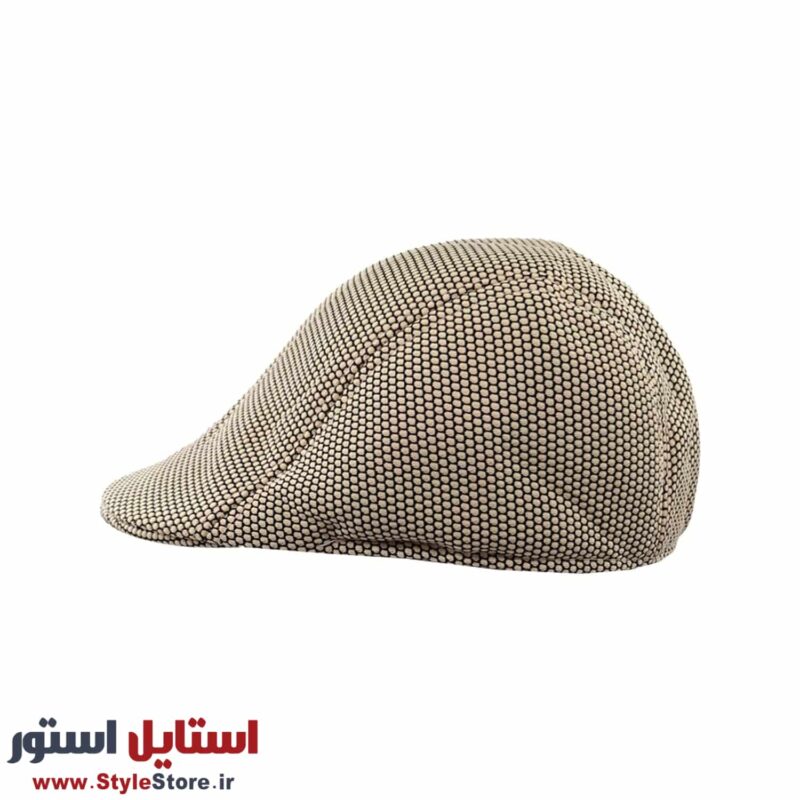 کلاه فلت مردانه مدل CIRCLE کد 1533 رنگ نخودی