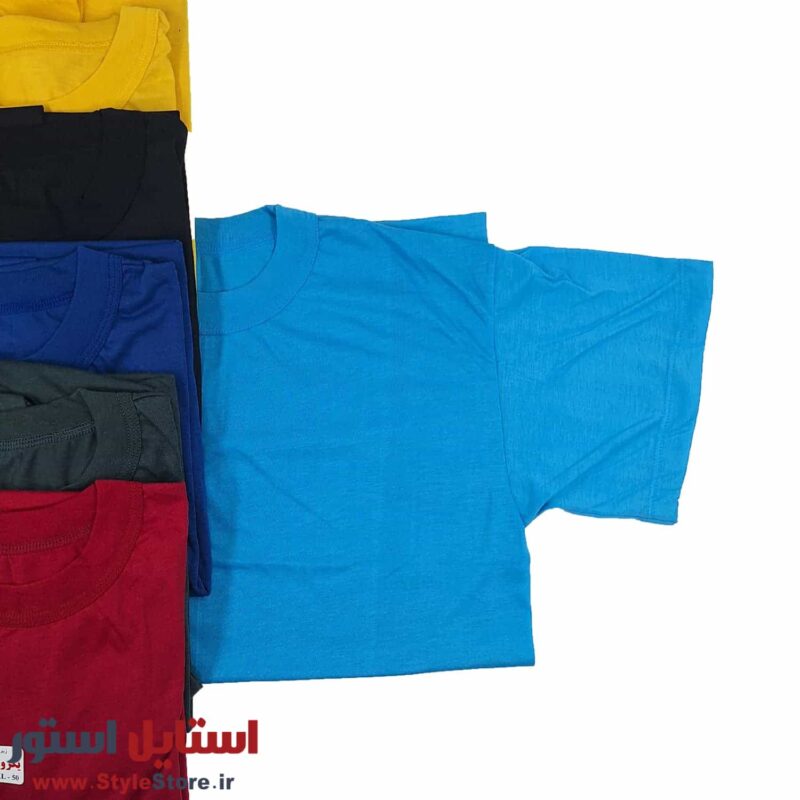 زیرپوش آستین دار مردانه نیکو یقه کش 6 رنگ روشن (یکرو/نازک)