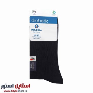 جوراب ساق بلند دیابتی مردانه میچکا کد 1475 مجموعه 3 عددی