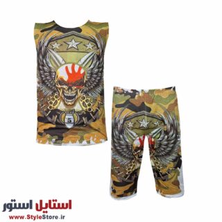 ست تاپ و شلوارک مردانه مدل 5 کد 1554