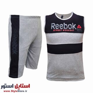 ست تاپ و شلوارک مردانه مدل BOX کد 1046 رنگ مشکی