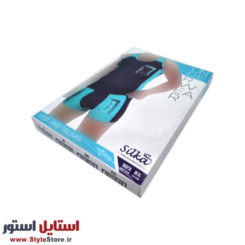 ست شورت و زیرپوش مردانه سیلکا مدل هوگو کد 1572