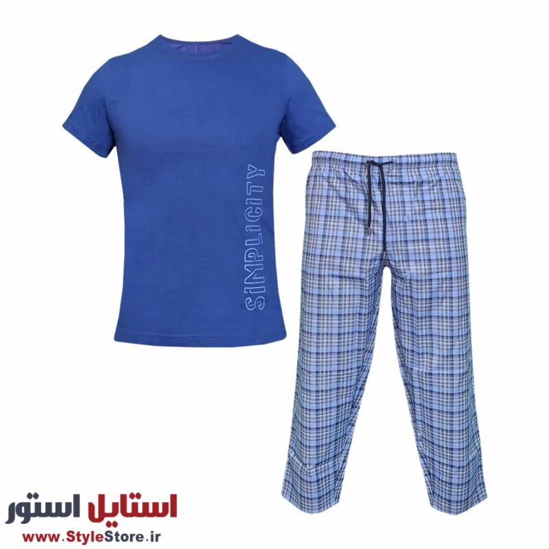 ست تی شرت و شلوار مردانه سیلکا مدل Simple کد 1568