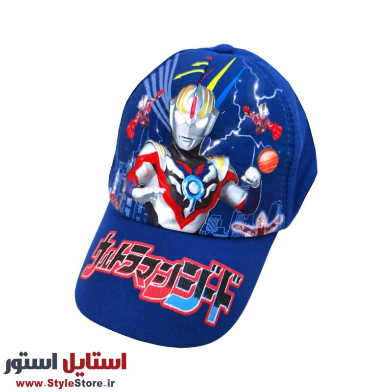 کلاه کپ پسرانه مدل ربات کد 1592 رنگ آبی