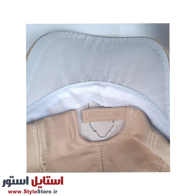 کلاه بچگانه مدل ربات فرفره ای کد 1949 رنگ کرم
