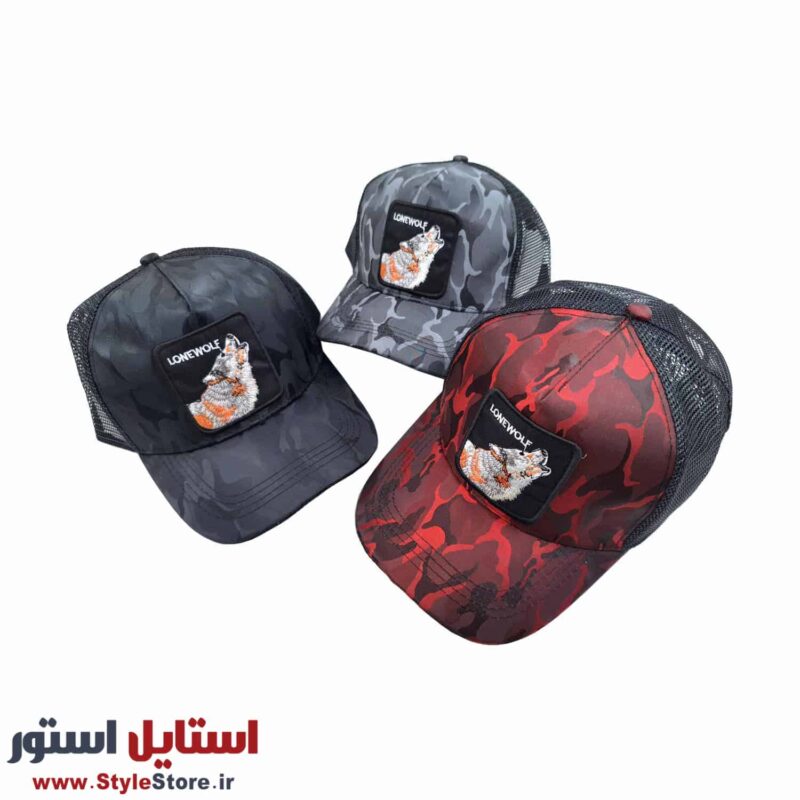 کلاه کپ طرح گرگ کد CH-1604