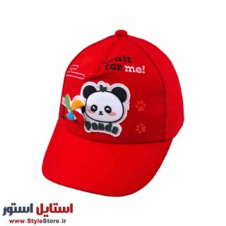 کلاه بچگانه مدل پاندا فرفره ای کد 1948 رنگ قرمز