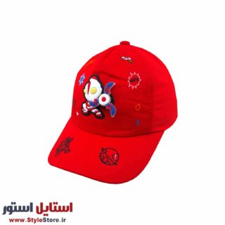 کلاه بچگانه مدل ربات فرفره ای کد 1950 رنگ قرمز
