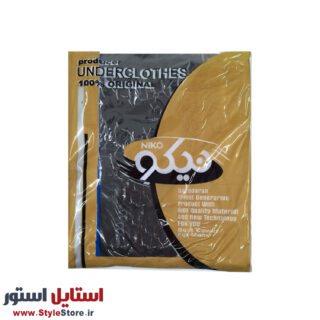 زیرپوش مشکی مردانه رکابی نیکو (دورو/ضخیم)