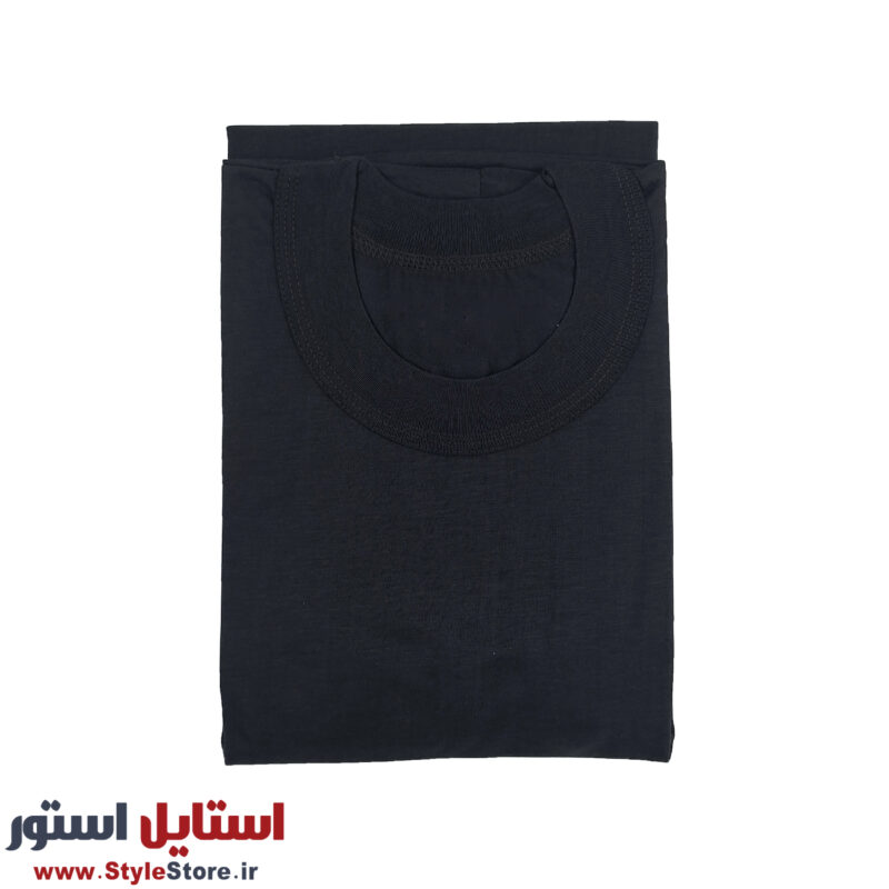 زیرپوش یقه کش مردانه آستین دار نیکو رنگ مشکی