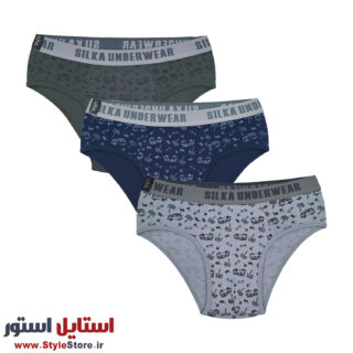شورت اسلیپ مردانه سیلکا طرح فولکس کد STS-1985
