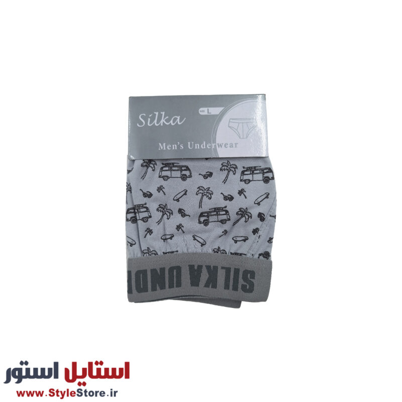 شورت اسلیپ مردانه سیلکا طرح فولکس کد STS-1985