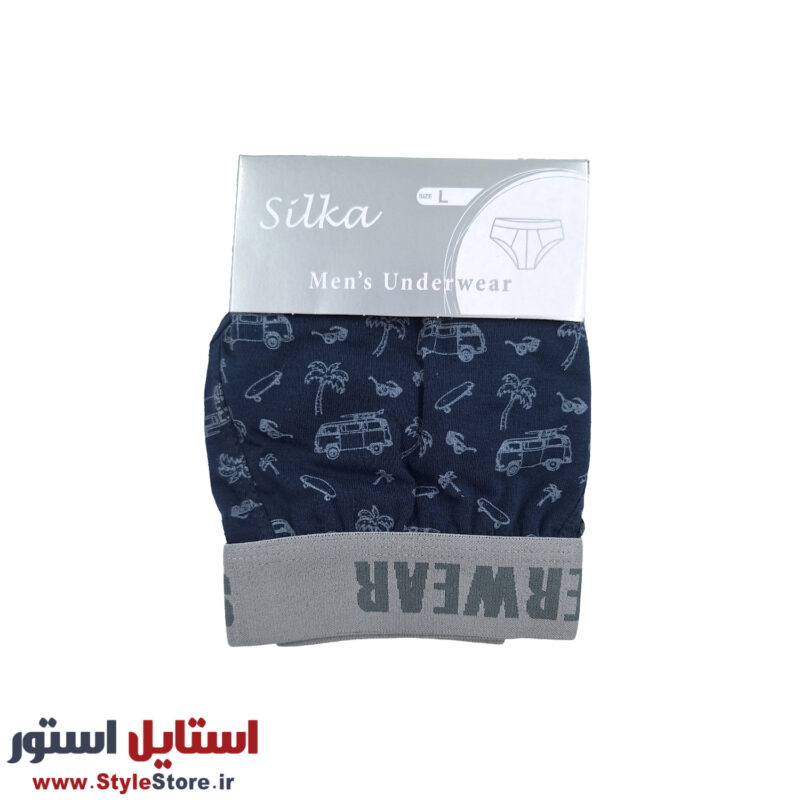 شورت اسلیپ مردانه سیلکا طرح فولکس کد STS-1985