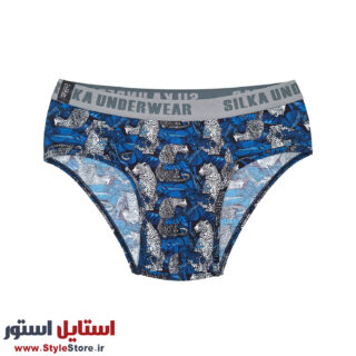 شورت اسلیپ مردانه سیلکا مدل Blue-Cheetah کد 2001