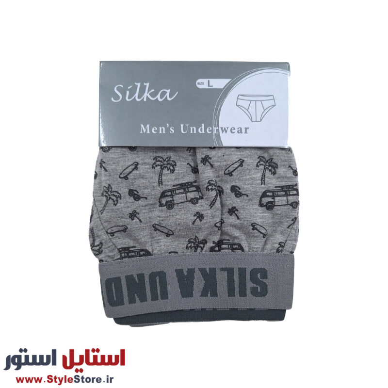 شورت اسلیپ مردانه سیلکا طرح فولکس کد MNT-1986