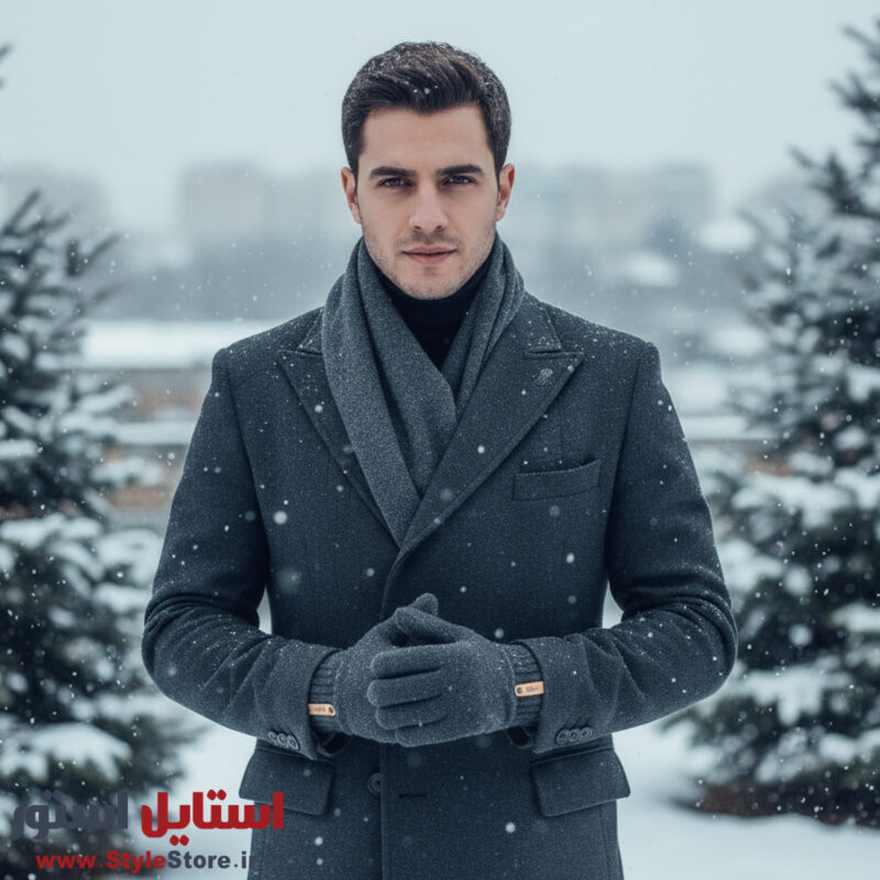 دستکش بافتنی مردانه مدل Touch کد KH-2019