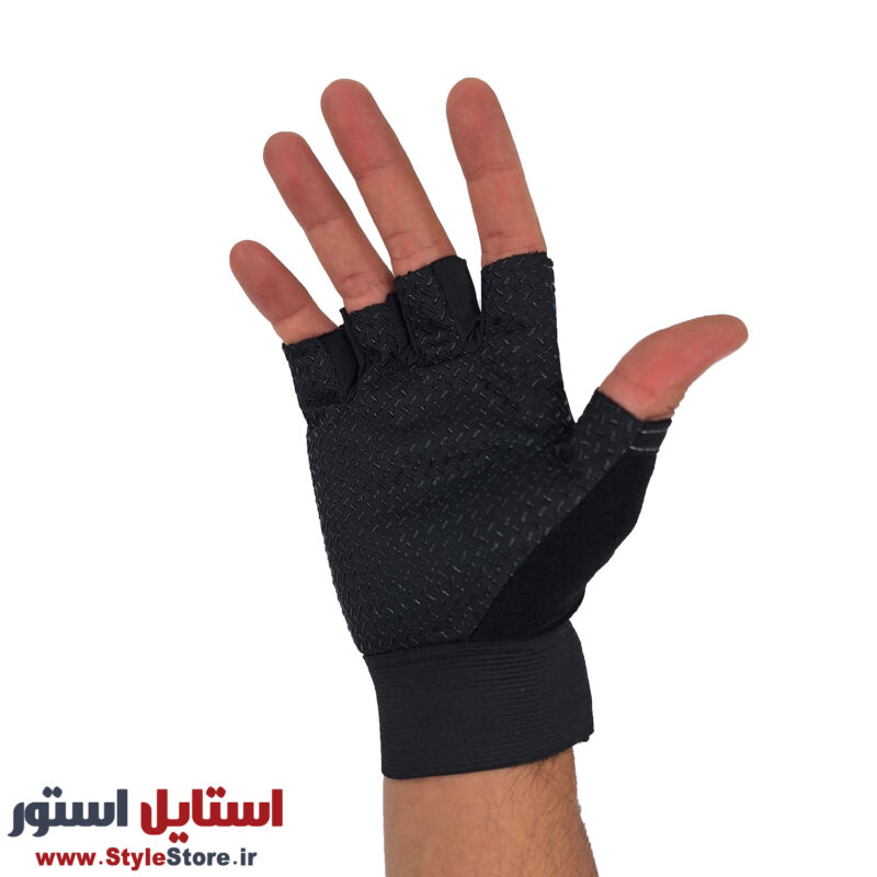 دستکش دوچرخه سواری نیمه انگشتی مدل M کد 2065 سایز فری سایز