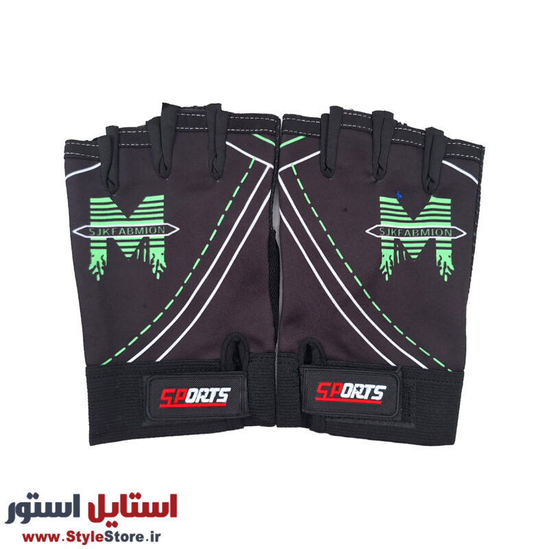 دستکش دوچرخه سواری نیمه انگشتی مدل M کد 2065 سایز فری سایز