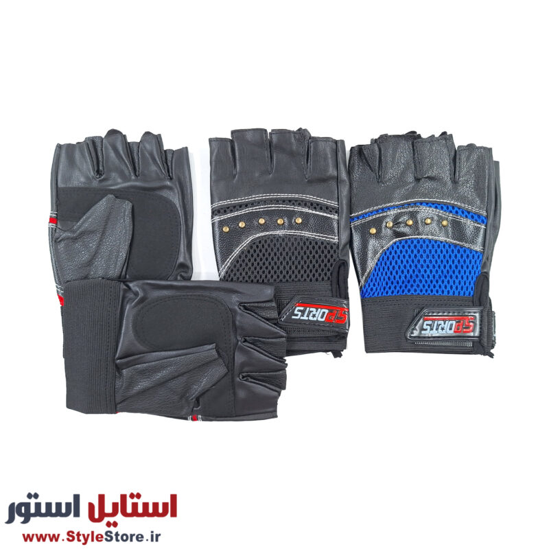دستکش دوچرخه سواری نیمه انگشتی مدل 4-Nails کد 2070 سایز فری سایز