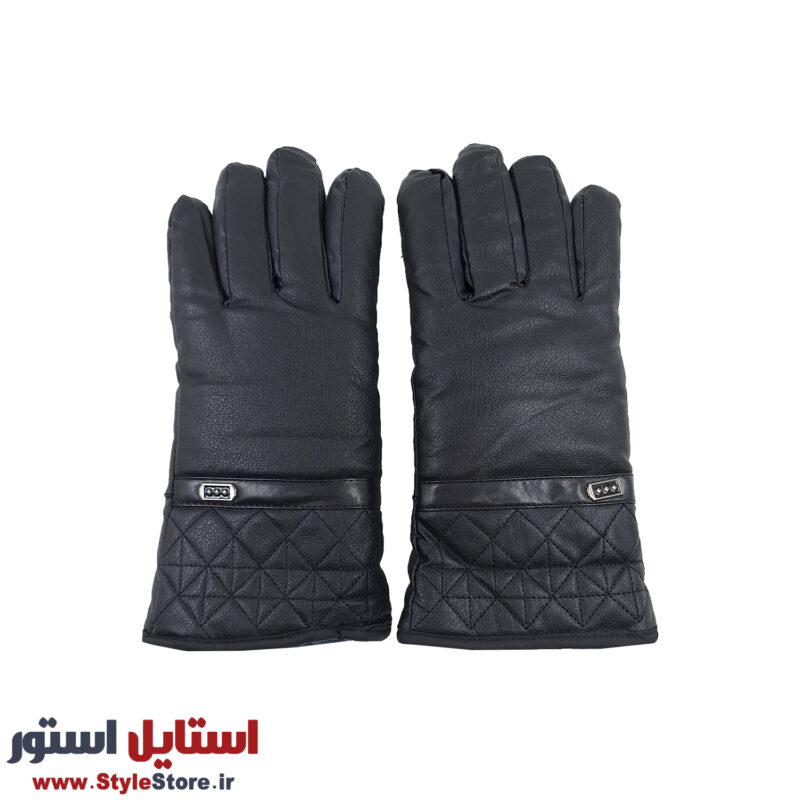 دستکش چرمی موتورسواری مدل CHA-3DOT کد 2053
