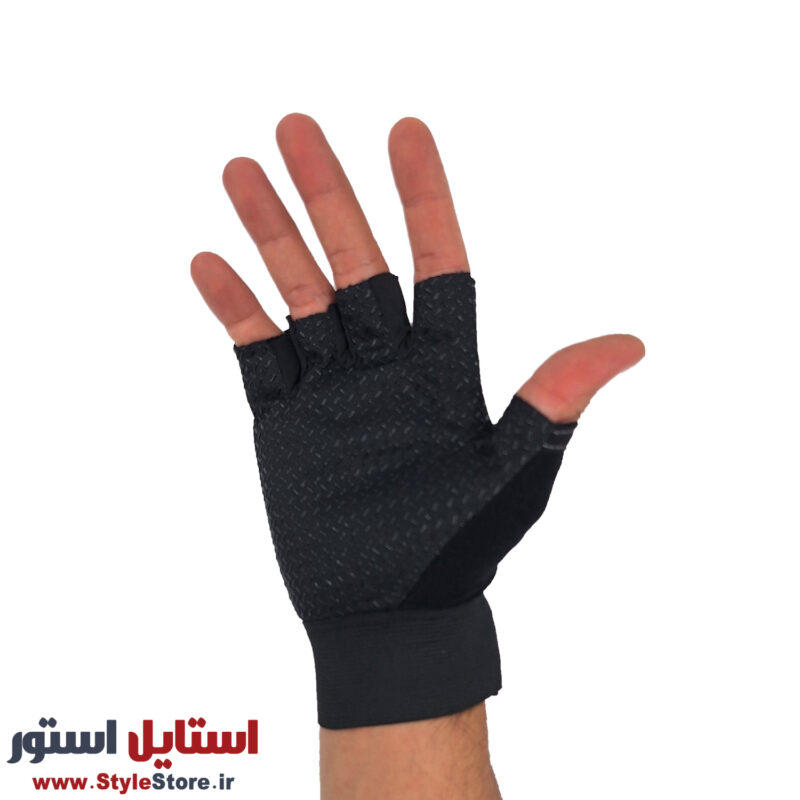 دستکش دوچرخه سواری نیمه انگشتی مدل M کد 2065 سایز فری سایز