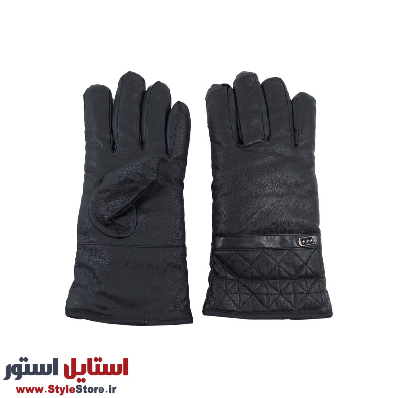 دستکش چرمی موتورسواری مدل CHA-3DOT کد 2053