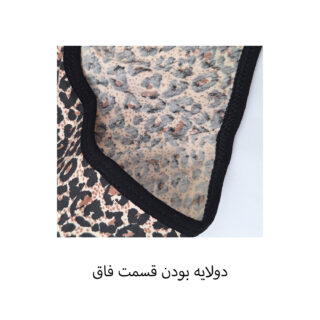 شورت زنانه اسلیپ پنبه‌ای طرح پلنگی کد 2152