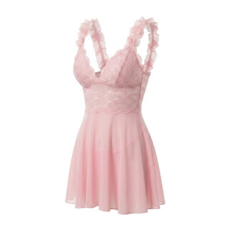 لباس خواب فانتزی زنانه گیپوردار کد 9035